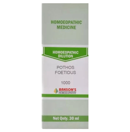 Bakson's Homeopathy Pothos Foetidus Dilution 1000 CH - Classic Derma