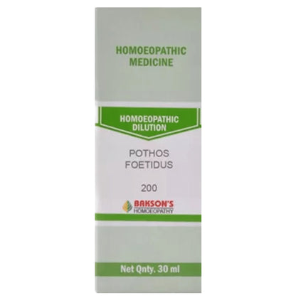 Bakson's Homeopathy Pothos Foetidus Dilution 200 - Classic Derma