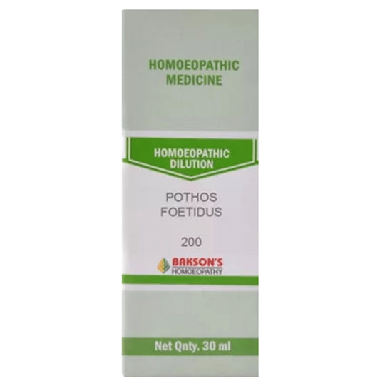 Bakson's Homeopathy Pothos Foetidus Dilution 200 - Classic Derma