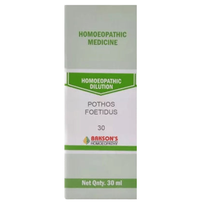 Bakson's Homeopathy Pothos Foetidus Dilution 30 - Classic Derma