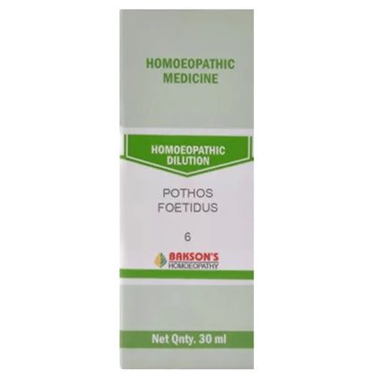 Bakson's Homeopathy Pothos Foetidus Dilution 6 CH - Classic Derma
