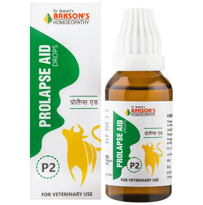 Bakson's Homeopathy Prolapse Aid (P2) Drop for Veterinary Use - Classic Derma