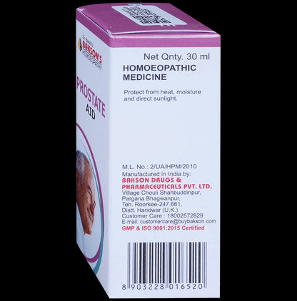 Bakson's Homeopathy Prostate Aid Drop