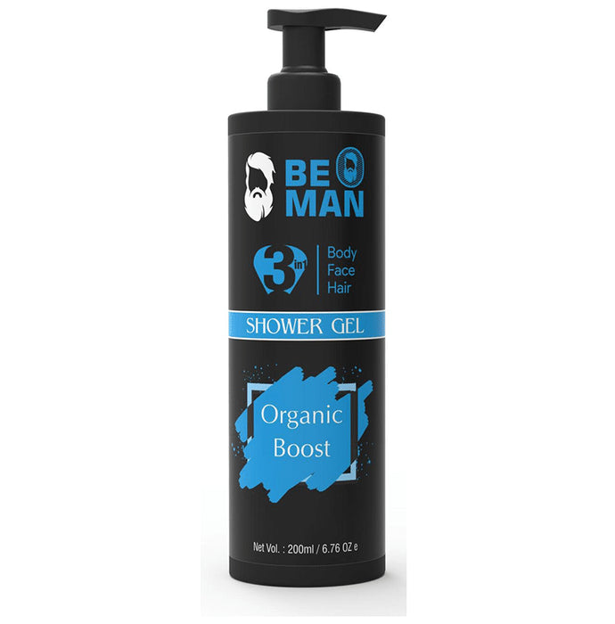Be O Man Organic Boost 3 in 1 Shower Gel - Classic Derma