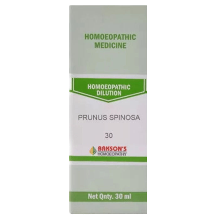 Bakson's Homeopathy Prunus Spinosa Dilution 30 - Classic Derma