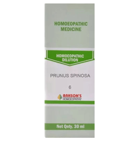 Bakson's Homeopathy Prunus Spinosa Dilution 6 CH - Classic Derma