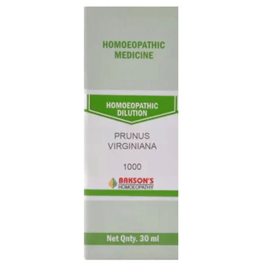 Bakson's Homeopathy Prunus Virginiana Dilution 1000 CH - Classic Derma