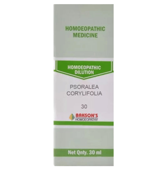 Bakson's Homeopathy Psoralea Corylifolia Dilution 30 - Classic Derma