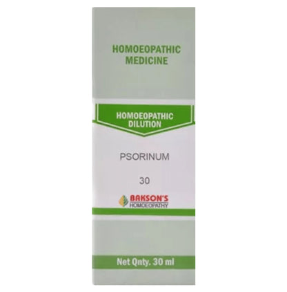 Bakson's Homeopathy Psorinum Dilution 30 - Classic Derma