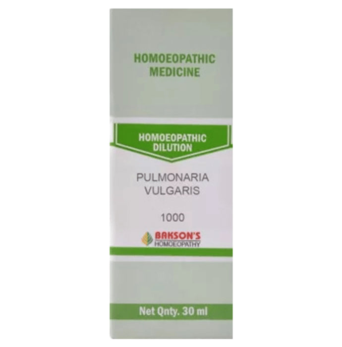 Bakson's Homeopathy Pulmonaria Vulgaris Dilution 1000 CH - Classic Derma