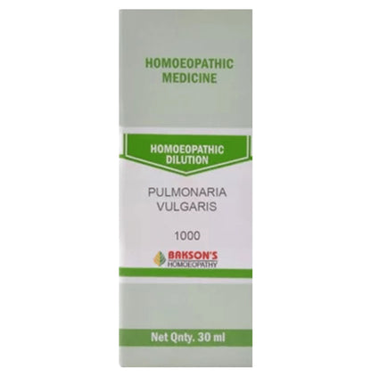 Bakson's Homeopathy Pulmonaria Vulgaris Dilution 1000 CH - Classic Derma