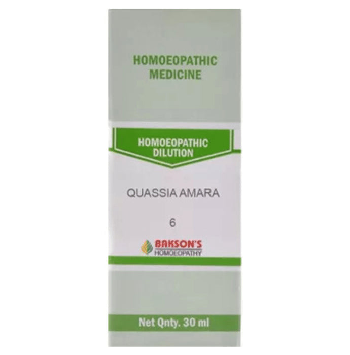 Bakson's Homeopathy Quassia Amara Dilution 6 CH - Classic Derma