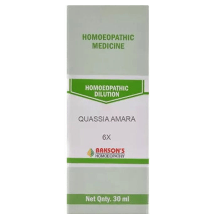 Bakson's Homeopathy Quassia Amara Dilution 6X - Classic Derma