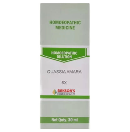 Bakson's Homeopathy Quassia Amara Dilution 6X - Classic Derma