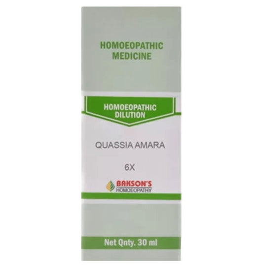 Bakson's Homeopathy Quassia Amara Dilution 6X - Classic Derma