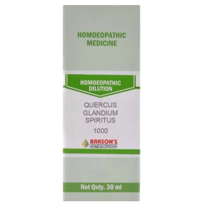 Bakson's Homeopathy Quercus Glandium Spiritus Dilution 1000 CH - Classic Derma