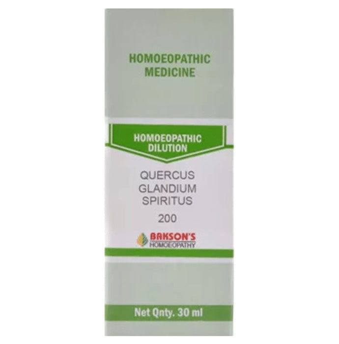 Bakson's Homeopathy Quercus Glandium Spiritus Dilution 200 - Classic Derma