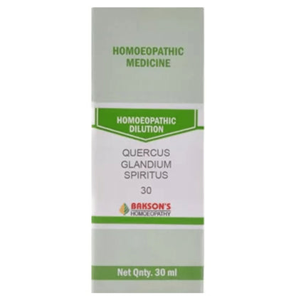 Bakson's Homeopathy Quercus Glandium Spiritus Dilution 30 - Classic Derma