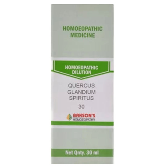 Bakson's Homeopathy Quercus Glandium Spiritus Dilution 30 - Classic Derma