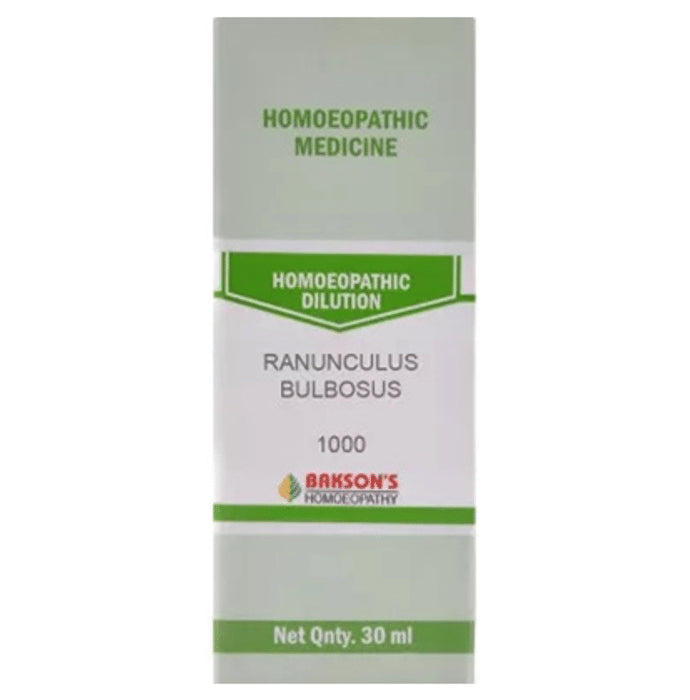 Bakson's Homeopathy Ranunculus Bulbosus Dilution 1000 CH - Classic Derma