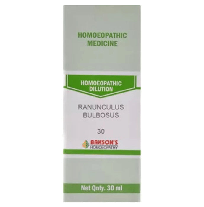 Bakson's Homeopathy Ranunculus Bulbosus Dilution 30 - Classic Derma