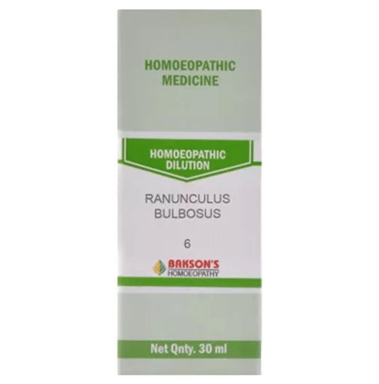 Bakson's Homeopathy Ranunculus Bulbosus Dilution 6 CH - Classic Derma