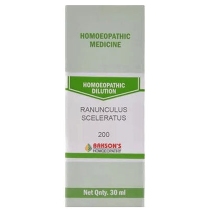 Bakson's Homeopathy Ranunculus Sceleratus Dilution 200 - Classic Derma