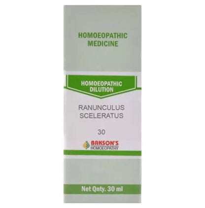 Bakson's Homeopathy Ranunculus Sceleratus Dilution 30 - Classic Derma