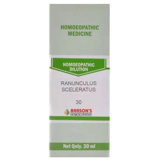 Bakson's Homeopathy Ranunculus Sceleratus Dilution 30 - Classic Derma