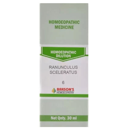 Bakson's Homeopathy Ranunculus Sceleratus Dilution 6 CH - Classic Derma