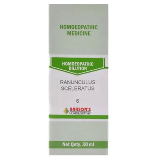 Bakson's Homeopathy Ranunculus Sceleratus Dilution 6 CH - Classic Derma