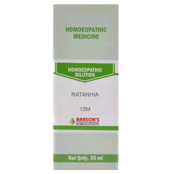 Bakson's Homeopathy Ratanhia Dilution 10M - Classic Derma