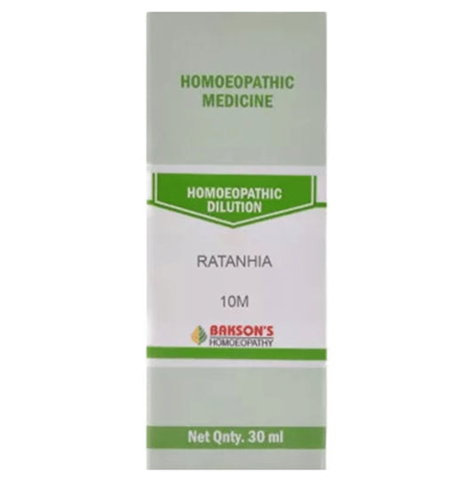 Bakson's Homeopathy Ratanhia Dilution 10M - Classic Derma