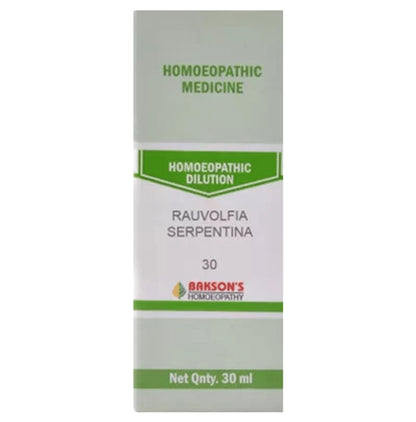 Bakson's Homeopathy Rauvolfia Serpentina Dilution 30