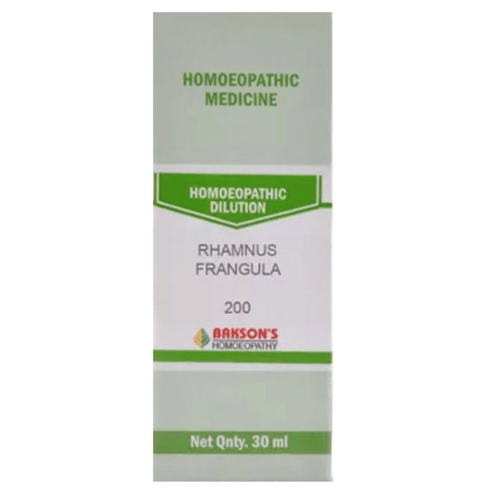Bakson's Homeopathy Rhamnus Frangula Dilution 200 - Classic Derma