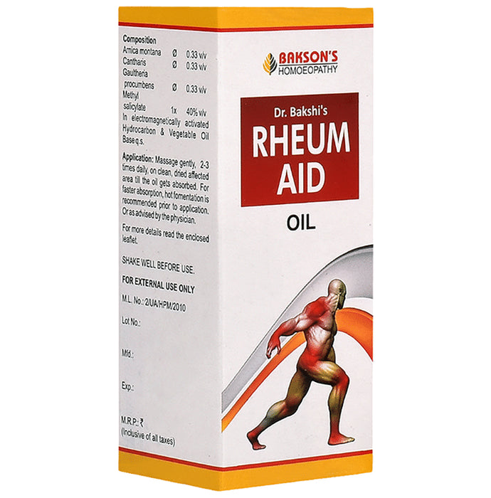 Bakson's Homeopathy Rheum Aid Oil - Classic Derma