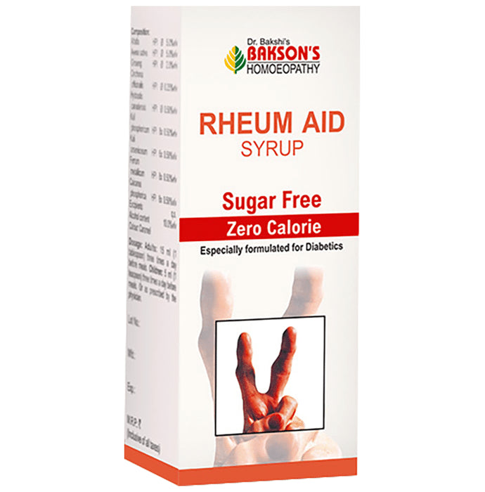 Bakson's Homeopathy Rheum Aid Syrup Sugar Free - Classic Derma