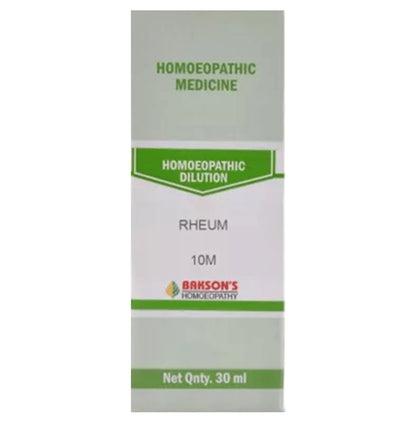 Bakson's Homeopathy Rheum Dilution 10M - Classic Derma