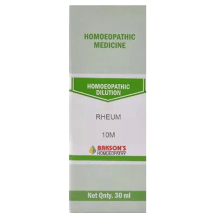 Bakson's Homeopathy Rheum Dilution 10M