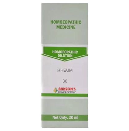 Bakson's Homeopathy Rheum Dilution 30