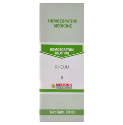 Bakson's Homeopathy Rheum Dilution 6