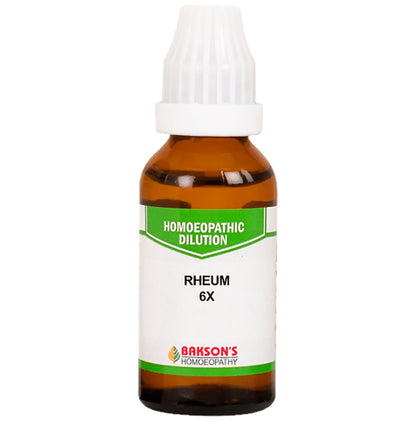 Bakson's Homeopathy Rheum Dilution 6X