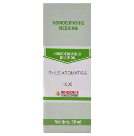 Bakson's Homeopathy Rhus Aromatica Dilution 1000 CH - Classic Derma