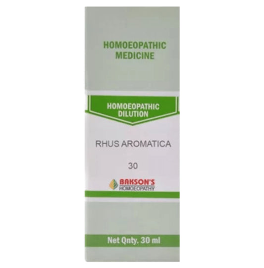 Bakson's Homeopathy Rhus Aromatica Dilution 30 - Classic Derma