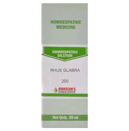 Bakson's Homeopathy Rhus Glabra Dilution 200 - Classic Derma