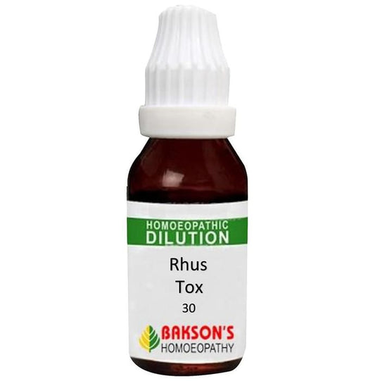 Bakson's Homeopathy Rhus Tox Dilution 30 CH - Classic Derma