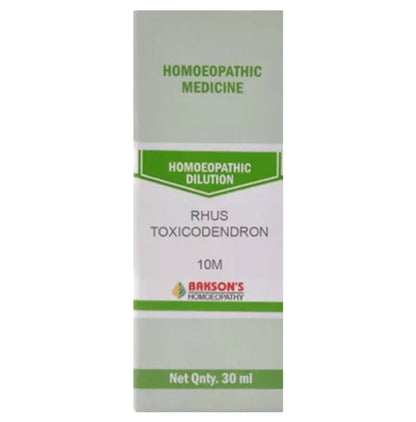Bakson's Homeopathy Rhus Toxicodendron Dilution 10M - Classic Derma