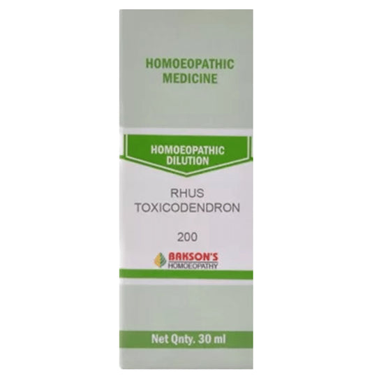 Bakson's Homeopathy Rhus Toxicodendron Dilution 200 - Classic Derma