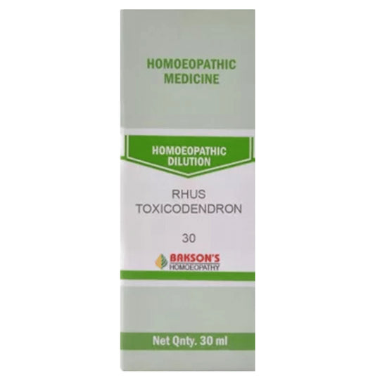 Bakson's Homeopathy Rhus Toxicodendron Dilution 30 - Classic Derma