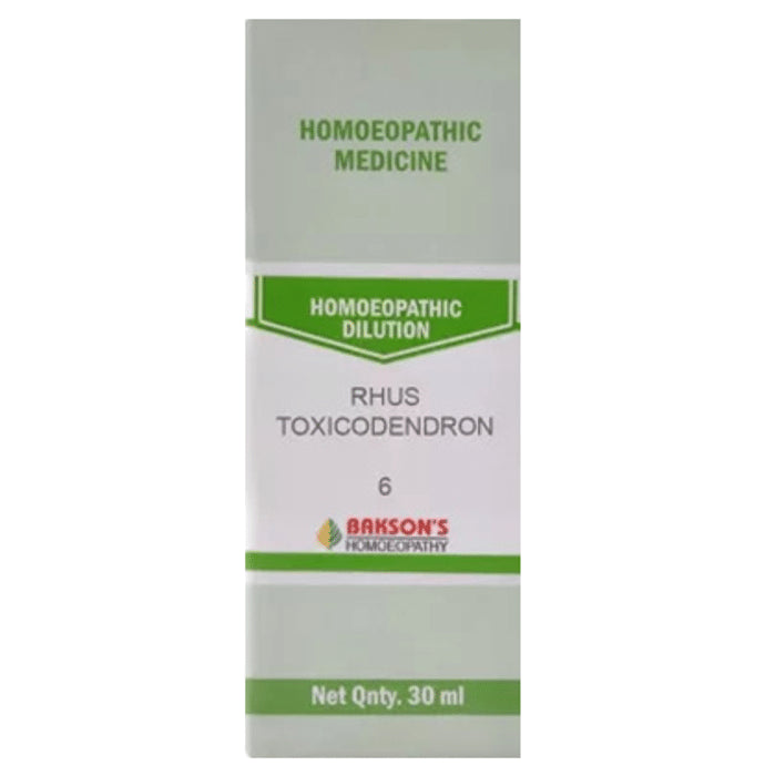 Bakson's Homeopathy Rhus Toxicodendron Dilution 6 - Classic Derma